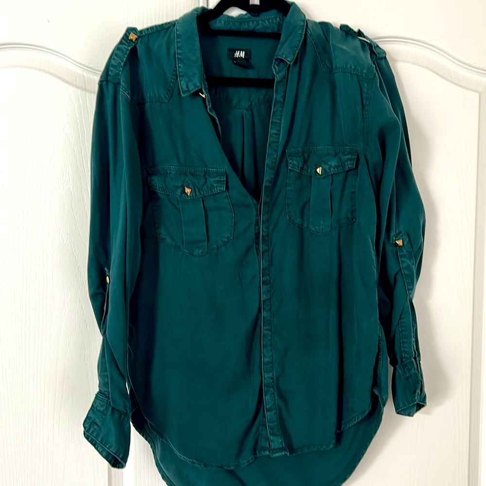 Cute Military Style top